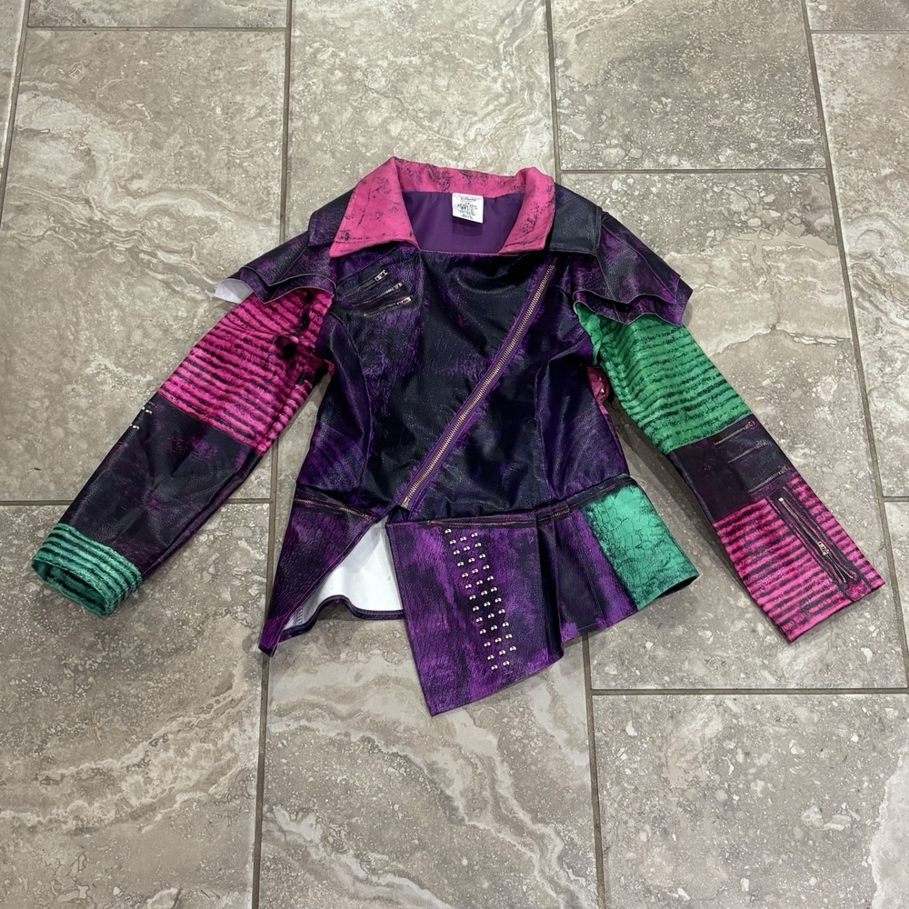 Disney Descendants Faux Leather Jacket Kids 7-8